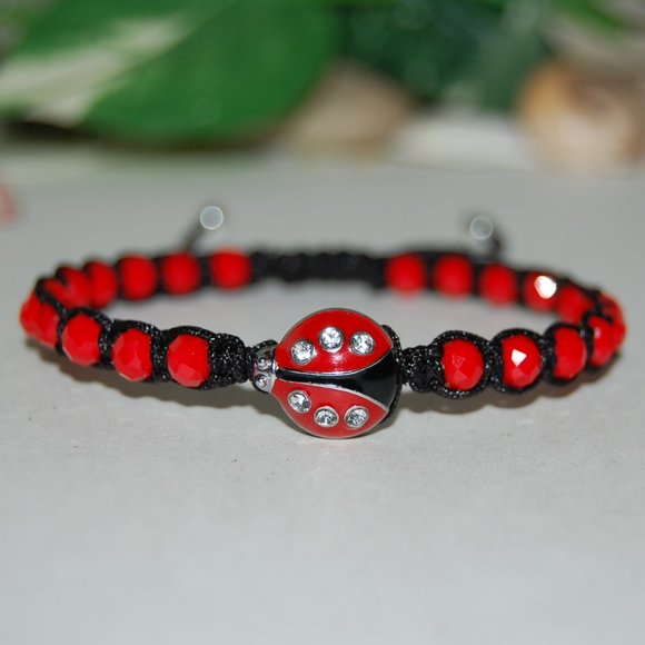 Ladybug Bracelet,Drawstring Bracelet,Ladybug Gift,Bracelet For ladybug L… - Picture 1 of 3